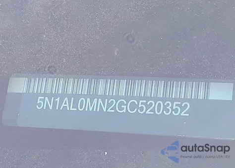 2016 Infiniti Qx60 z USA, uszkodzony, nr VIN 5N1AL0MN2GC520352